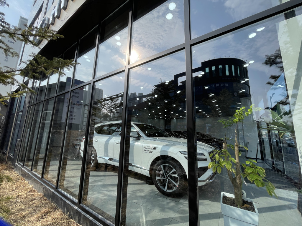 매장유리정기청소